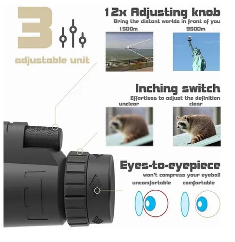 Monocular Telescopio Portatil Impermeable