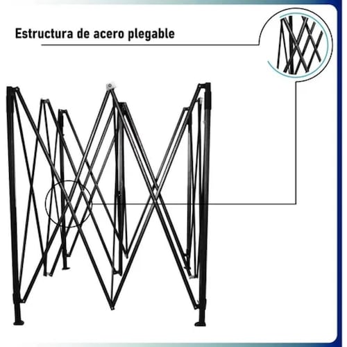 Carpa Toldo 3x3 Reforzado Plegable Impermeable Jardin 3 X 3.
