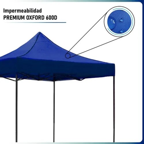 Carpa Toldo 3x3 Reforzado Plegable Impermeable Jardin 3 X 3.