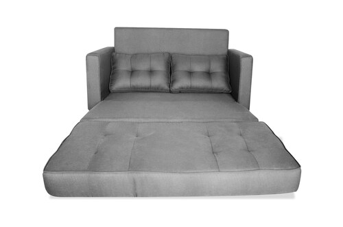 Sofá Cama Makora Monza 2 plazas Gris Claro transformable en cama. El envío cubre un 80% del Territorio Nacional