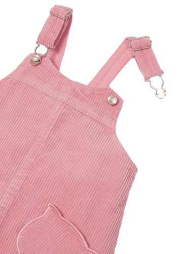 Conjunto Body Y Falda Peto De Pana Marca Mayoral Color Rosa