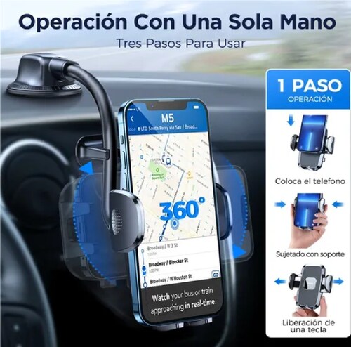 Soporte Teléfono Para Coche Estable Antichoque