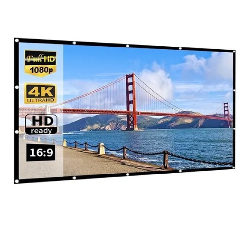 Pantalla Para Proyector Portatil 120 Pulgadas Hd 
