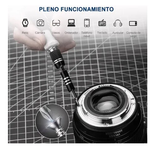Kit De Desarmadores Y Herramientas De Precisión Negro/Blanco