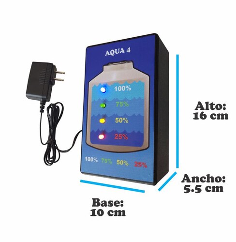 Medidor de agua de 4 niveles Electronivel Aqua 4 Con 20 metros de Cable