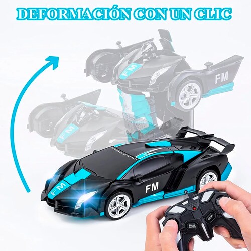 Coche Teledirigido Transformers De Control Remoto Para Niños.