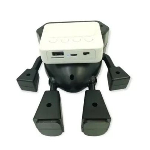 Bocina bluetooth Gadgets&Fun diseño de robot con luces LED