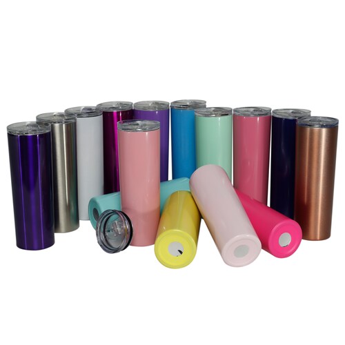 12 Termos Para Bebidas De 20oz Vaso Acero Inoxidable Skinny