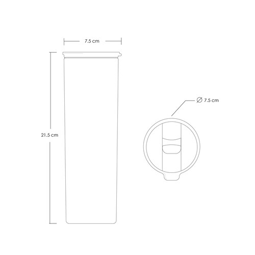 12 Termos Para Bebidas De 20oz Vaso Acero Inoxidable Skinny