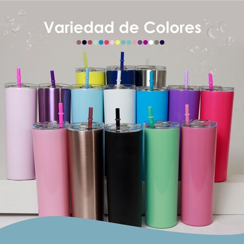 12 Termos Para Bebidas De 20oz Vaso Acero Inoxidable Skinny