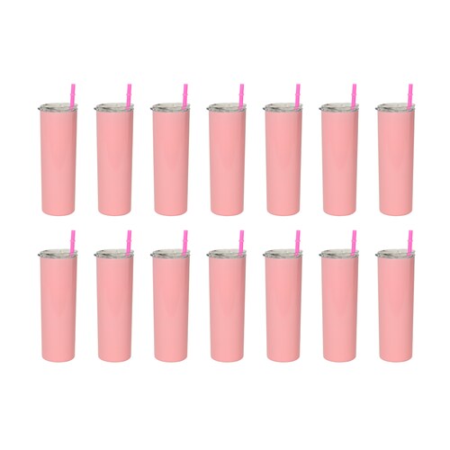 12 Termos Para Bebidas De 20oz Vaso Acero Inoxidable Skinny