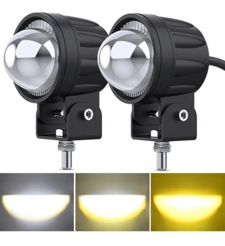 Par de Faros de Lupa para Auto y Moto