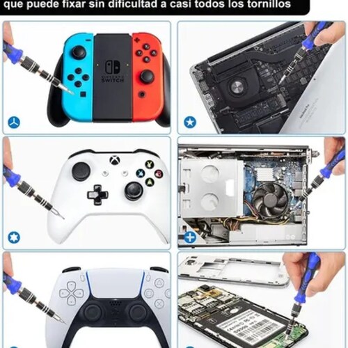 Caja De Herramientas Kit Desarmador Relojero Ps4 Celular Mac
