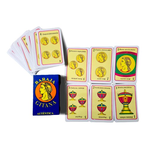 Baraja Gitana Auténtica Españolas 48 cartas plastificadas + ebook