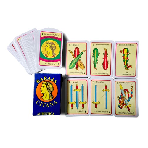 Baraja Gitana Auténtica Españolas 48 cartas plastificadas + ebook
