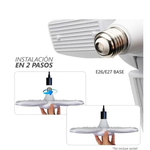 Lampara Led 60w Tipo Ventilador Alta Luminosidad Foco Luz