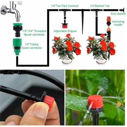 Sistema De Riego Por Goteo Con Temporizador Automático 30m