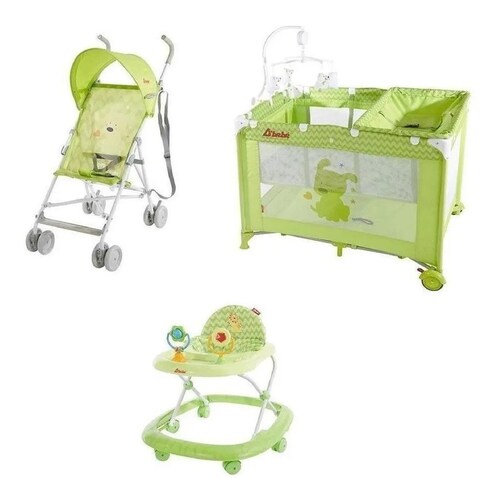 Corral Cuna Zoo Baby Verde - D'bebé : Productos para bebé