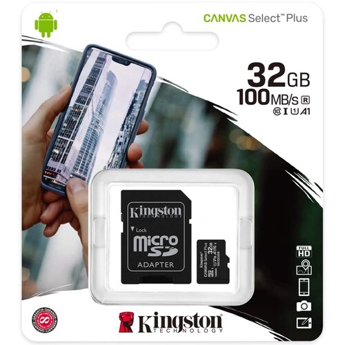 Memoria Micro SD de 32 GB Clase 10 Kingston
