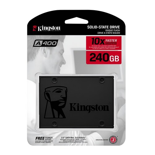 Disco sólido SSD interno Kingston SA400S37/240G 240GB negro