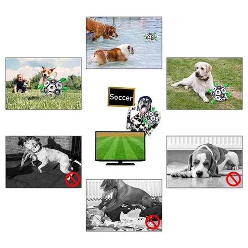 Juguetes Para Perros Balón De Fútbol Juguete Multifuncional.