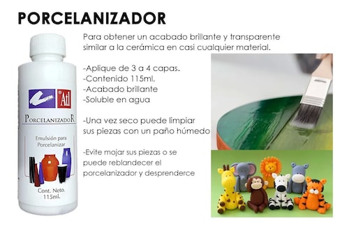 Capa De Barniz Porcelanizador Acabado Brillante Porcelana.