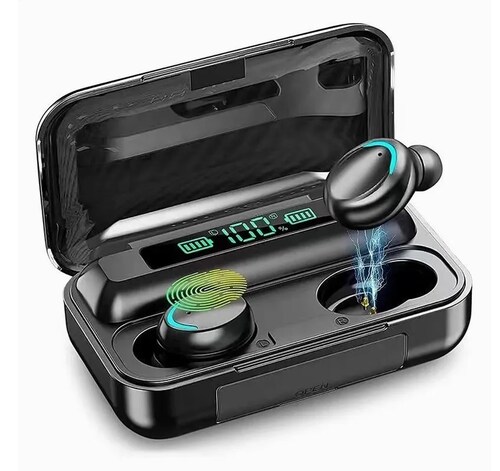 Audífonos inalámbricos F9-5 In-ear Manos Libres Power Bank.