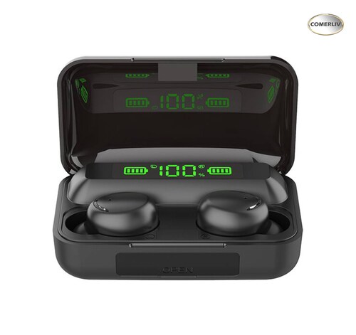 Audífonos inalámbricos F9-5 In-ear Manos Libres Power Bank.