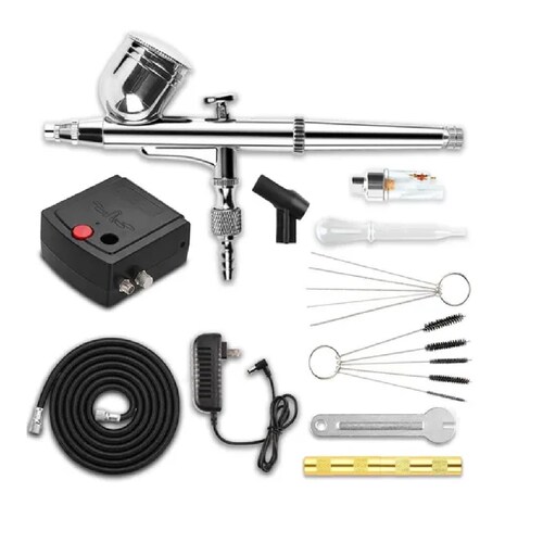 Kit Aerógrafo Multiuso Doble Acción Para De Pasteles
