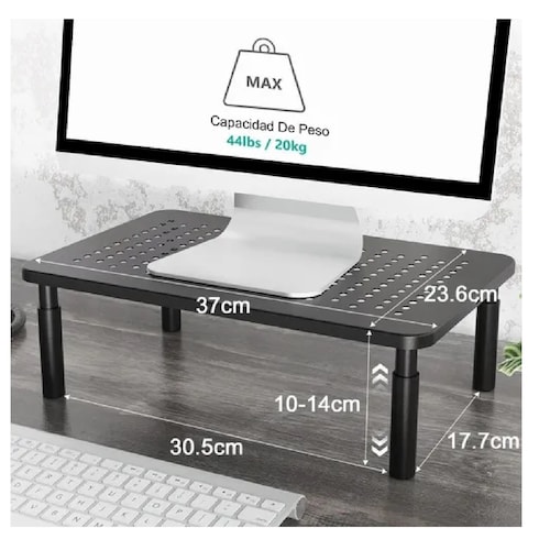 Soporte De Monitor De Altura Ajustable Para Ordenador