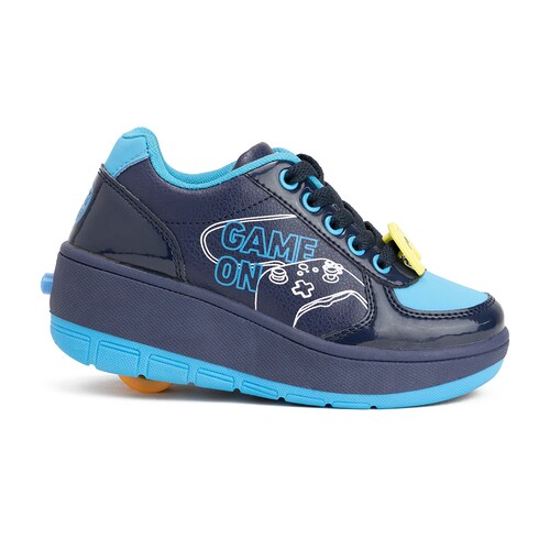 Tenis Patín Para Niño Speed Rollers Game On Azul Color Marino