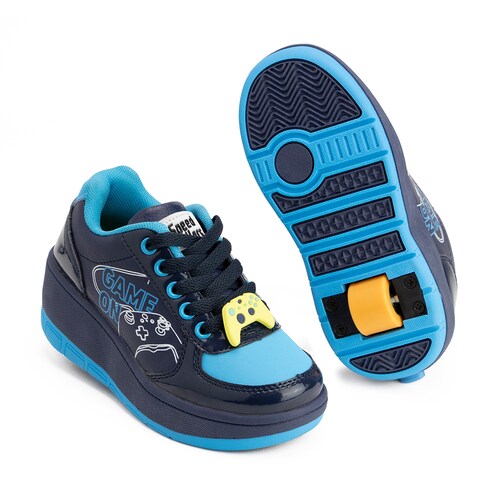 Tenis Patín Para Niño Speed Rollers Game On Azul Color Marino