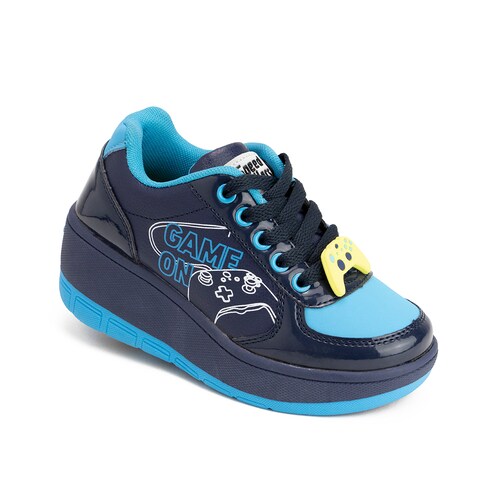 Tenis Patín Para Niño Speed Rollers Game On Azul Color Marino