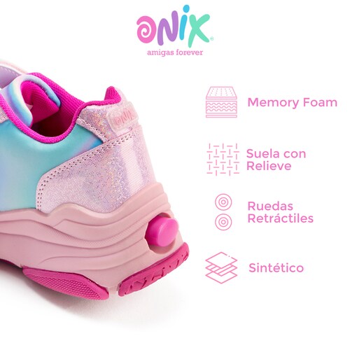 Tenis Patín Para Niña Onix Magia  Star Color Rosa