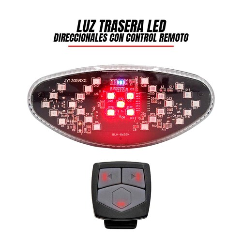 Luz Trasera Bicicleta Con Direccionales Led Recargable Usb