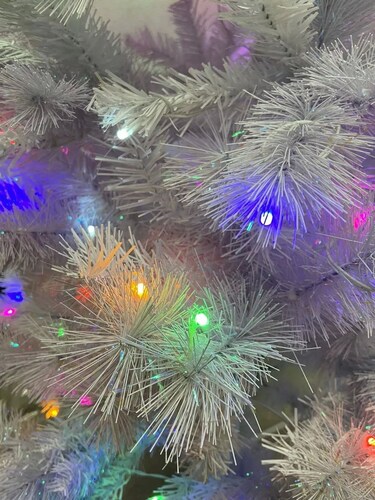 Árbol De Navidad de 213cm  Artificial Iluminado Blanco de 260 Leds Philips 