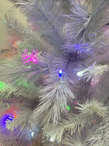 Árbol De Navidad de 213cm  Artificial Iluminado Blanco de 260 Leds Philips 