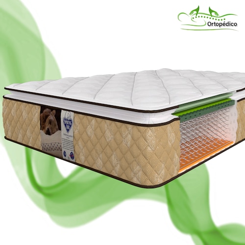 Colchón Queen Size Allegro Valencia Spring Air Ortopédico con Colchoneta PILLOW TOP