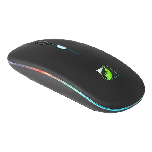 MOUSE INALÁMBRICO GREEN LEAF 18-8859 RECARGABLE 2.4G/LUZ LED ENDY1
