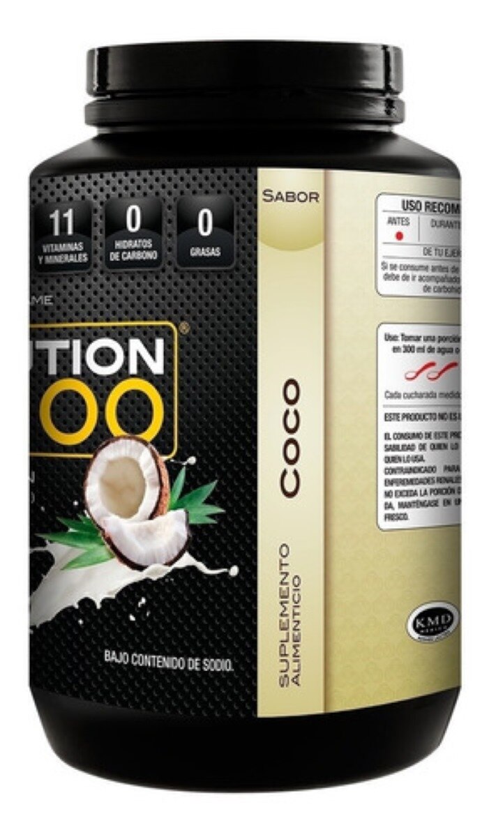Suplemento en polvo Evolution WP100 proteínas sabor Coco de 1.4kg