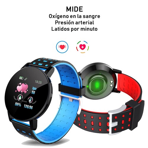 Reloj Inteligente Smartwatch 119 Plus Contra Agua Oximetro.