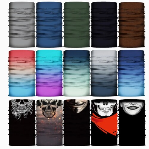 Paquete De 15 Bandana Cabeza Bandana Buff Ciclismo
