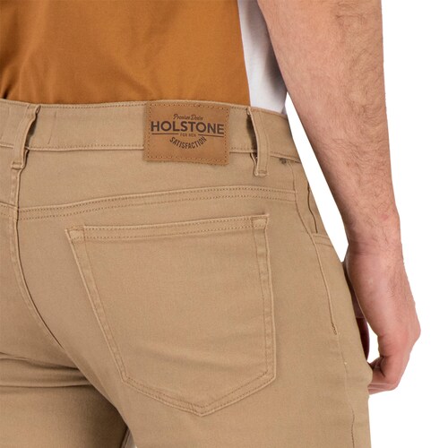 Jeans De Gabardina Jean Cut Hombre Holstone - Caqui