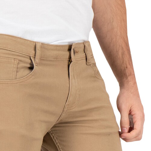 Jeans De Gabardina Jean Cut Hombre Holstone - Caqui