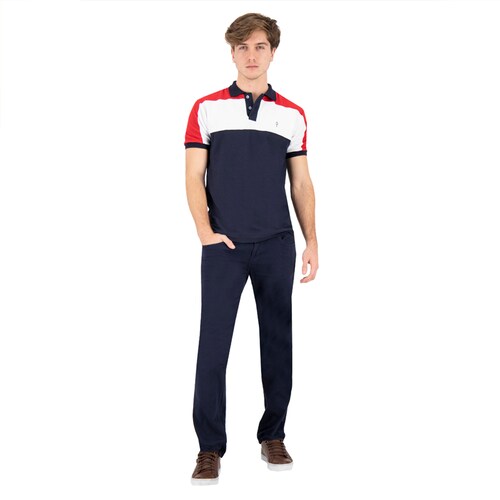 Jeans De Gabardina Jean Cut Hombre Holstone - Azul