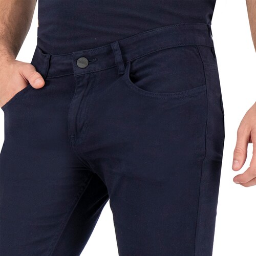 Jeans De Gabardina Jean Cut Hombre Holstone - Azul