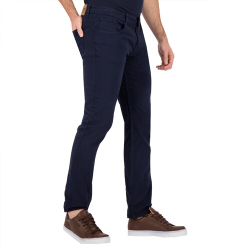 Jeans De Gabardina Jean Cut Hombre Holstone - Azul