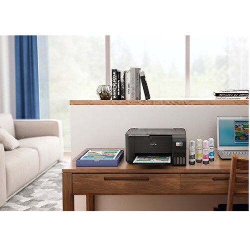 Multifuncional Epson EcoTank L3210 Color Inyección Print Scan Copy casa pc oficina mac laptop cable