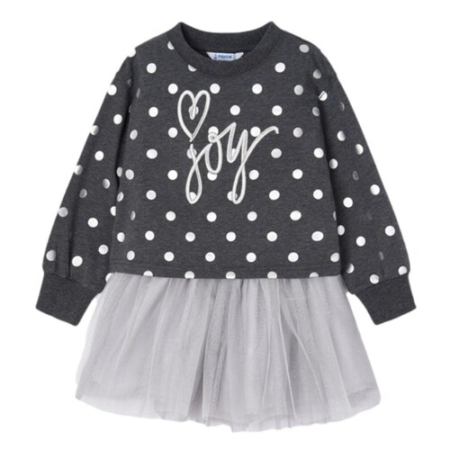 Conjunto con falda de tul para niña