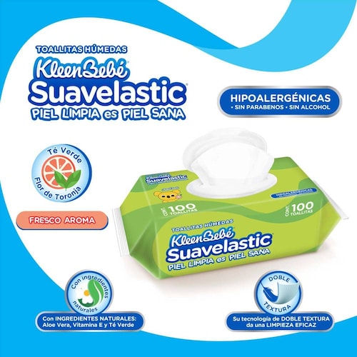 Toallitas Húmedas Kleenbebé Suavelastic Max 600 Pzas Premium